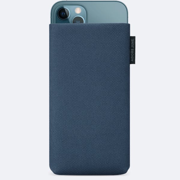 Image 1 of Adore June Classic Recycled Sleeve for iPhone 13 Mini and iPhone 12 Mini Color Blue