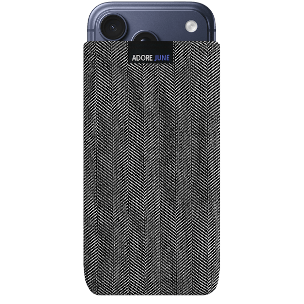 Image 1 of Adore June Business Sleeve for Apple iPhone 17 Pro and iPhone 17 Color Grey / Black