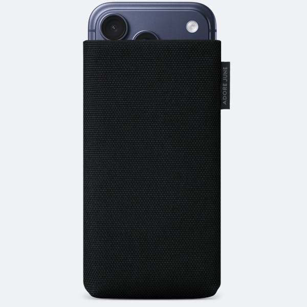 Image 1 of Adore June Classic Recycled Sleeve for Apple iPhone 17 Pro and iPhone 17 Color Black