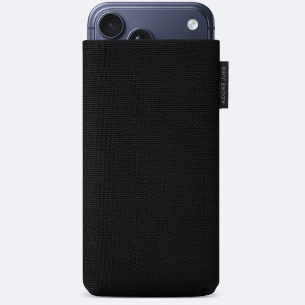 Image 1 of Adore June Classic Recycled Sleeve for Apple iPhone 17 Pro Max Color Black