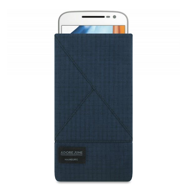Image 1 of Adore June Triangle Sleeve for Motorola Moto G4 and Moto G4 Plus Color Blue