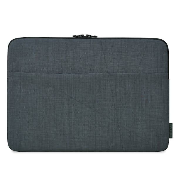The picture shows the front of Axis Sleeve for Apple MacBook Pro 15 in color Dark Grey