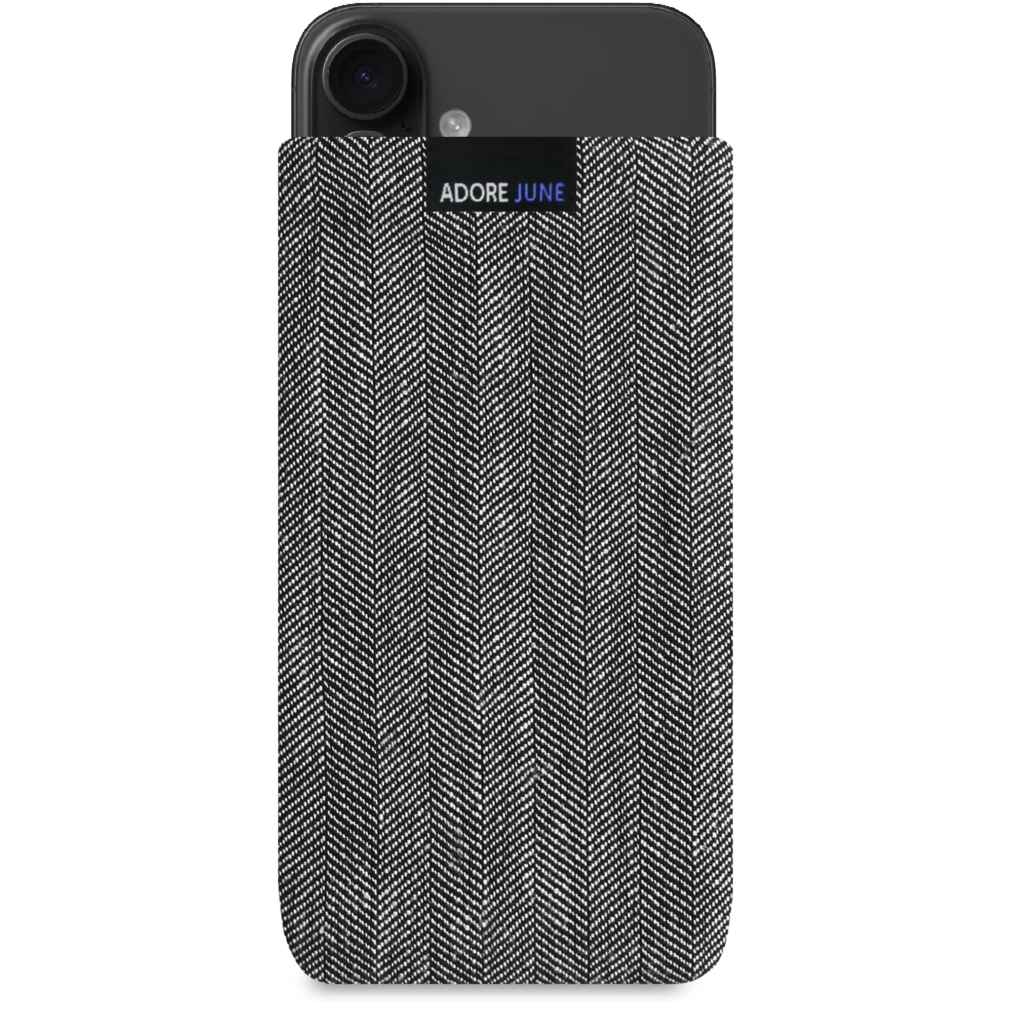 Housse Clive Pour IPhone X/XS - En Jean Et Cordura, Effet Nettoyage écran, Fabriqué En Europe, Gris - 2