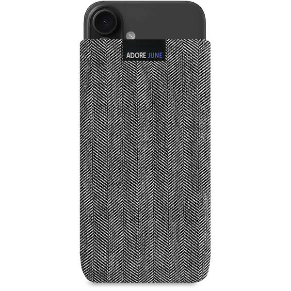 Image 1 of Adore June Business Sleeve for iPhone 16 Color Grey / Black