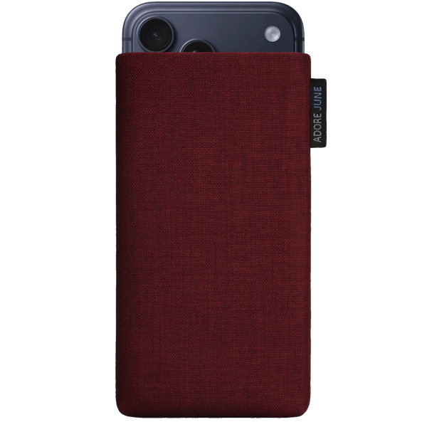 Image 1 of Adore June Classic Sleeve for Apple iPhone 17 Pro Max Color Bordeaux-Red