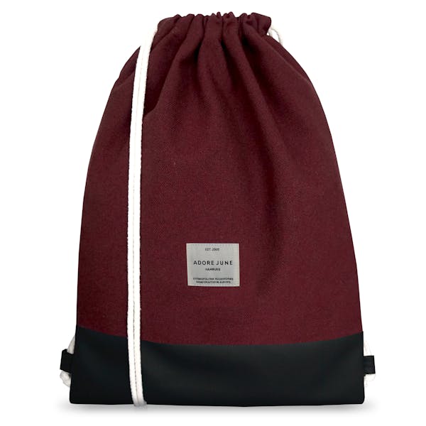 Image 1 of Adore June Urban Draw-String Bag Lenn Color Bordeaux Red