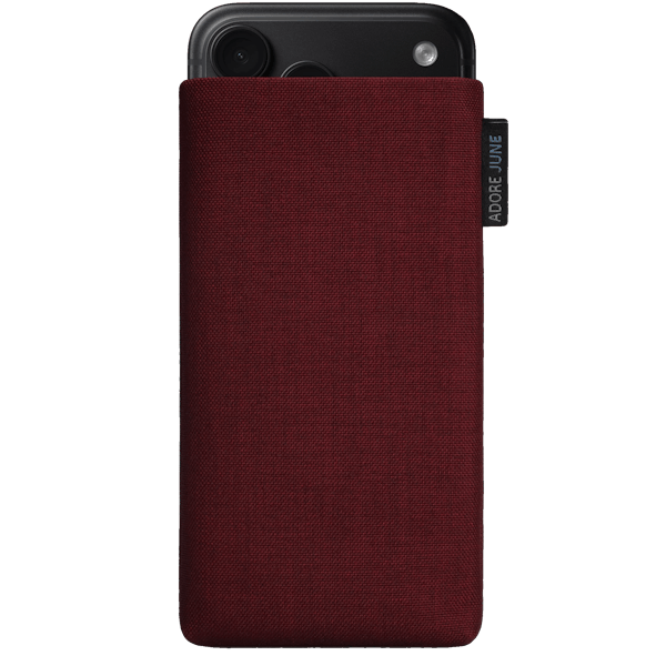 Image 1 of Adore June Classic Sleeve for iPhone 18 Pro Max Color Bordeaux-Red