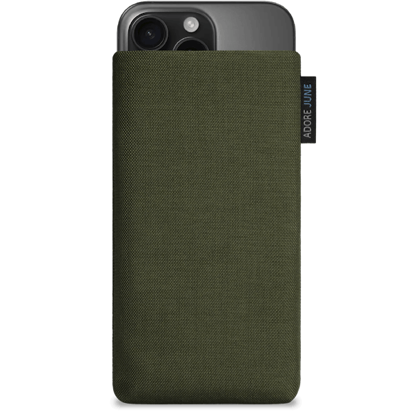 Image 1 of Adore June Classic Sleeve for iPhone 16 Pro Max Color Olive-Green