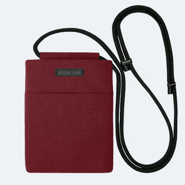 Image 1 of Adore June Move Crossbody for 5.4" Foldable (iPhone Duo, Galaxy Z Fold8) Mobile Phones Color Bordeaux-Red