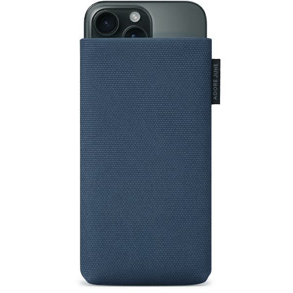 Image 1 of Adore June Classic Recycled Sleeve for iPhone 16 Pro Color Blue