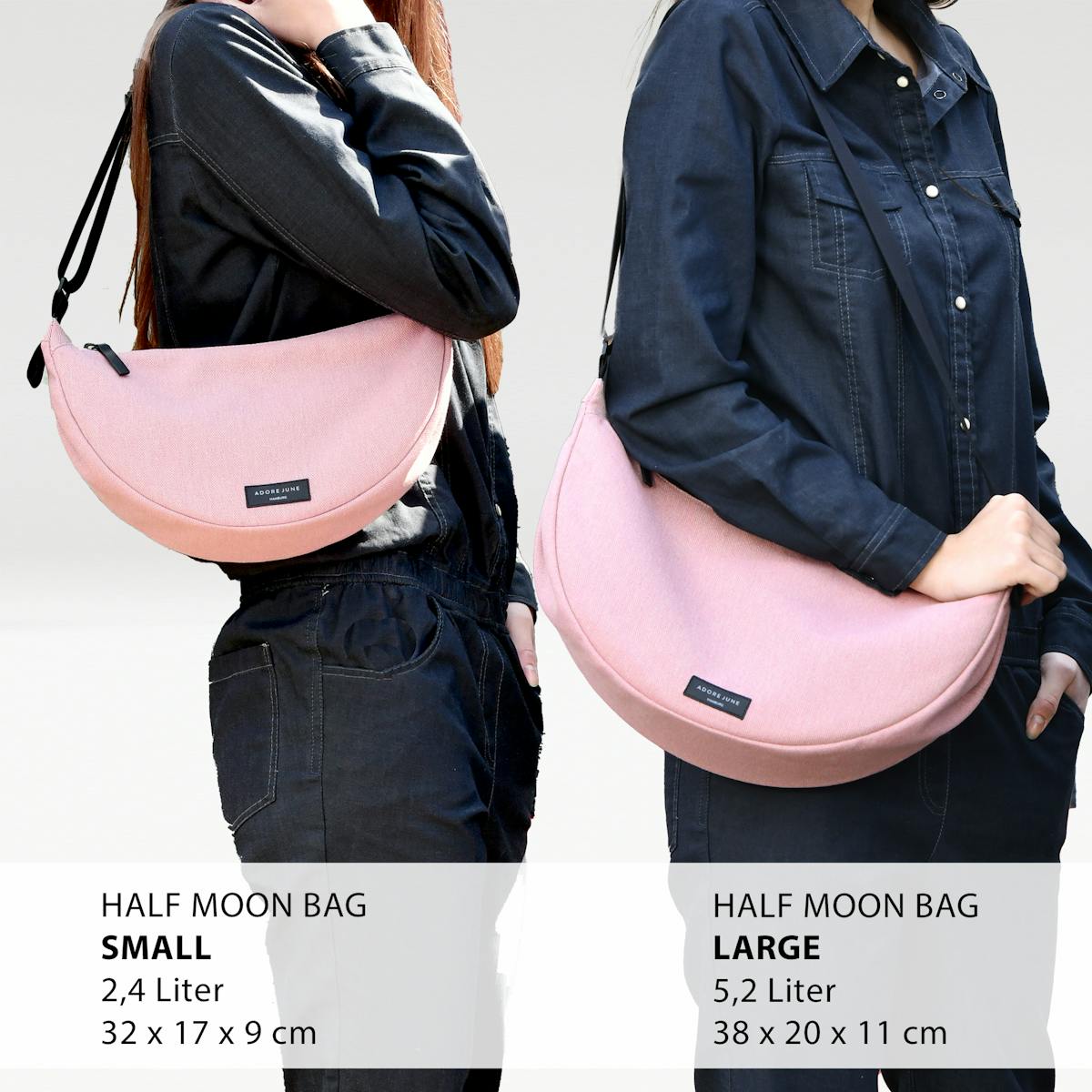 Halbmond Tasche Vin Large für Männer und Frauen Adore June