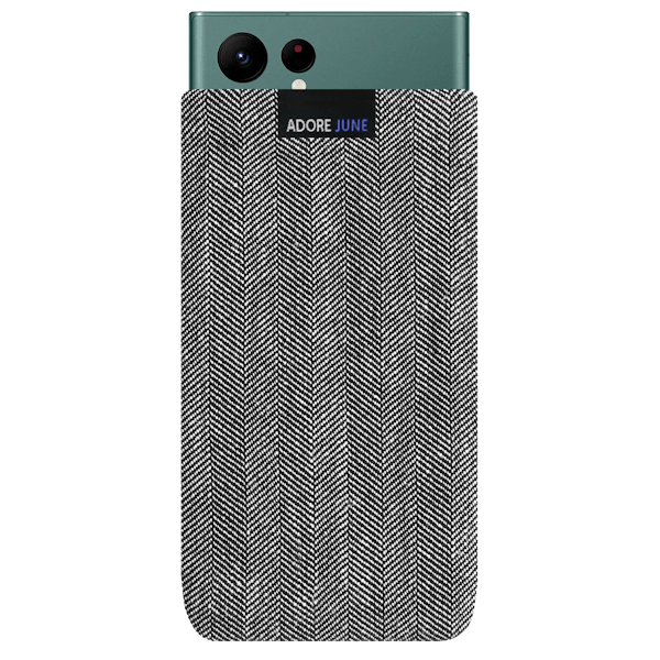 Image 1 of Adore June Business Sleeve for Galaxy S24 Ultra Galaxy S23 Ultra and S22 Ultra Color Grey / Black