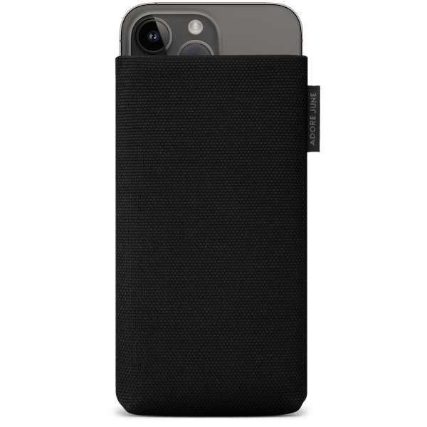 Housse Adore June Classic Noir Pour IPhone X/XS - En Tissu Cordura, Protection Anti-rayures, Doublure Polaire