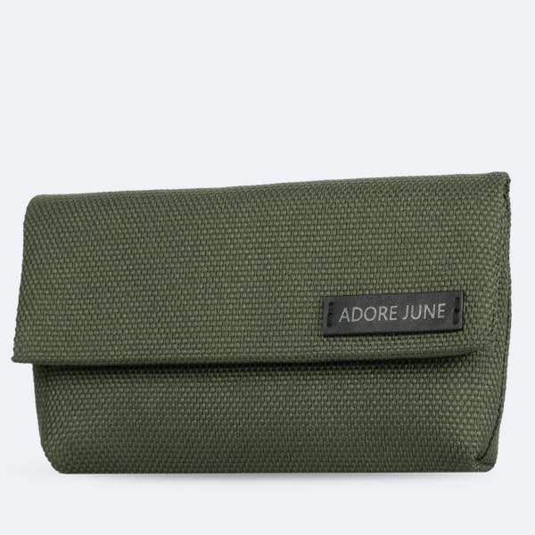 Image 1 of Adore June Case for WD My Passport SSD and SanDisk Extreme SSD Bent Color Olive-Green