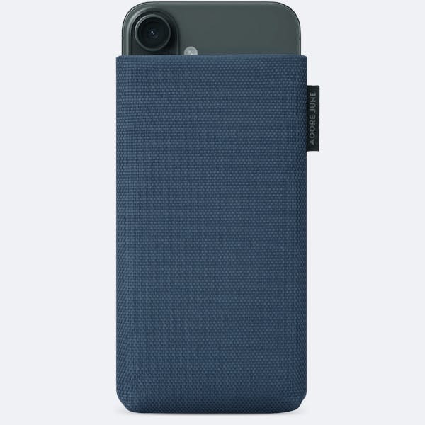 Image 1 of Adore June Classic Recycled Sleeve for iPhone 16 Plus Color Blue