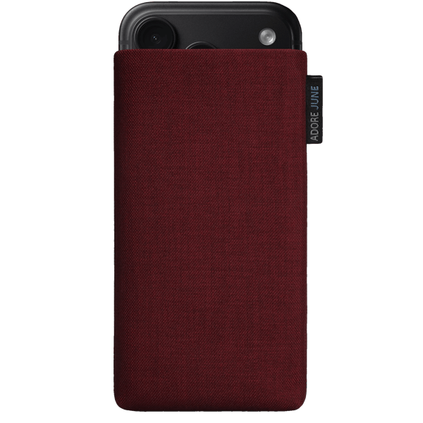 Image 1 of Adore June Classic Sleeve for iPhone 18 Pro Color Bordeaux-Red